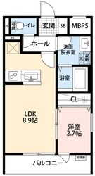 リーブルファイン越谷東大沢の物件間取画像